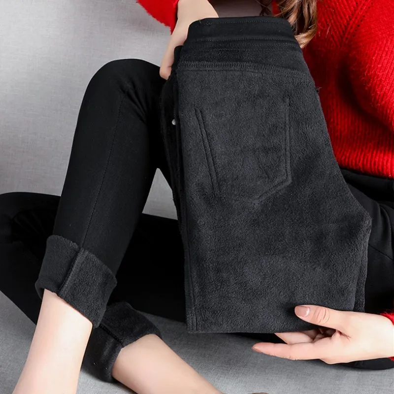 Women's Winter Casual High-Waist Skinny Warm Leggings
