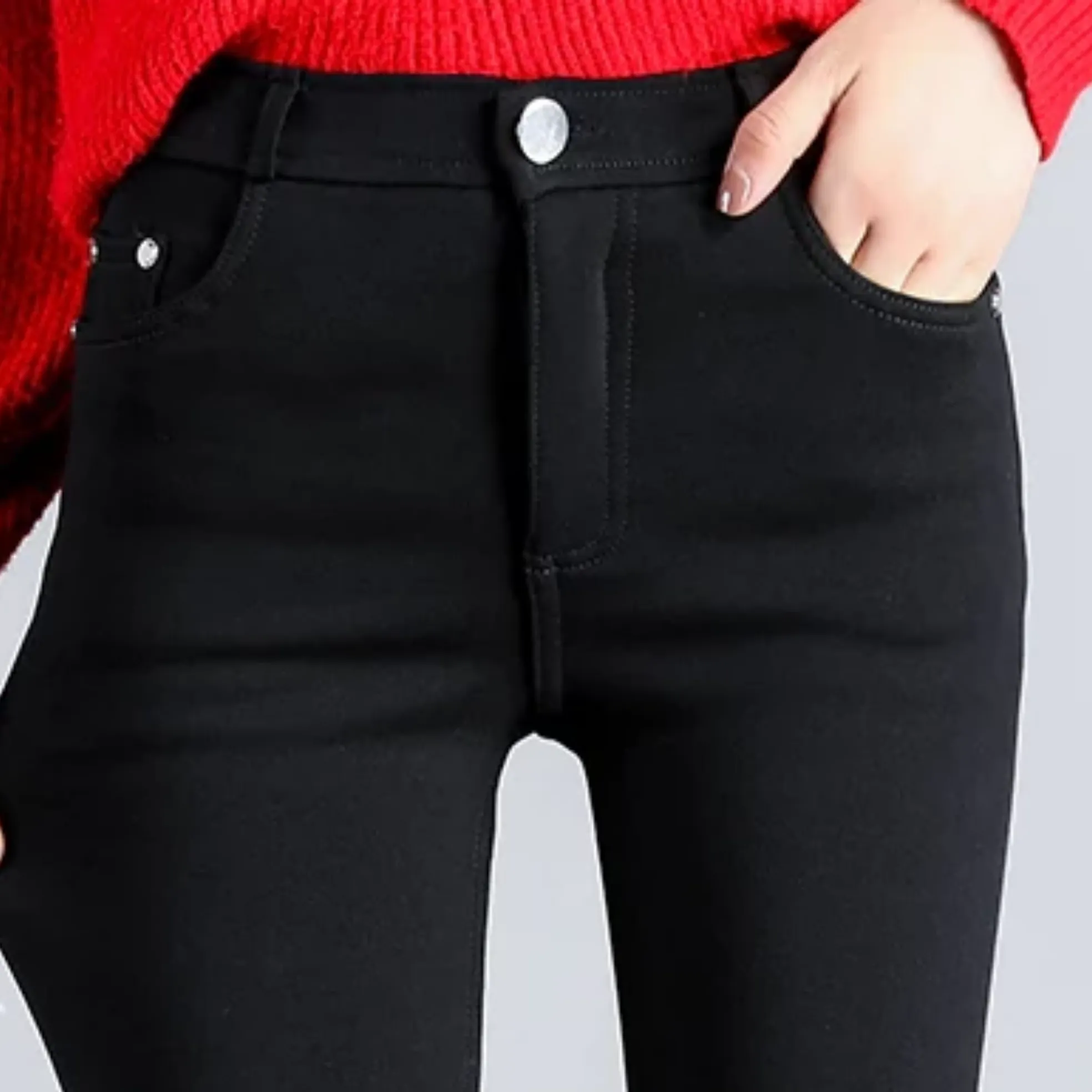 Women's Winter Casual High-Waist Skinny Warm Leggings