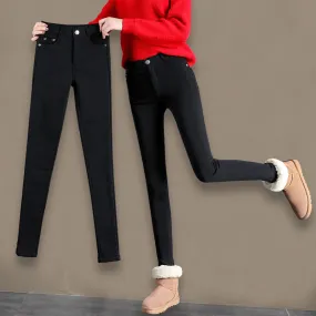 Women's Winter Casual High-Waist Skinny Warm Leggings