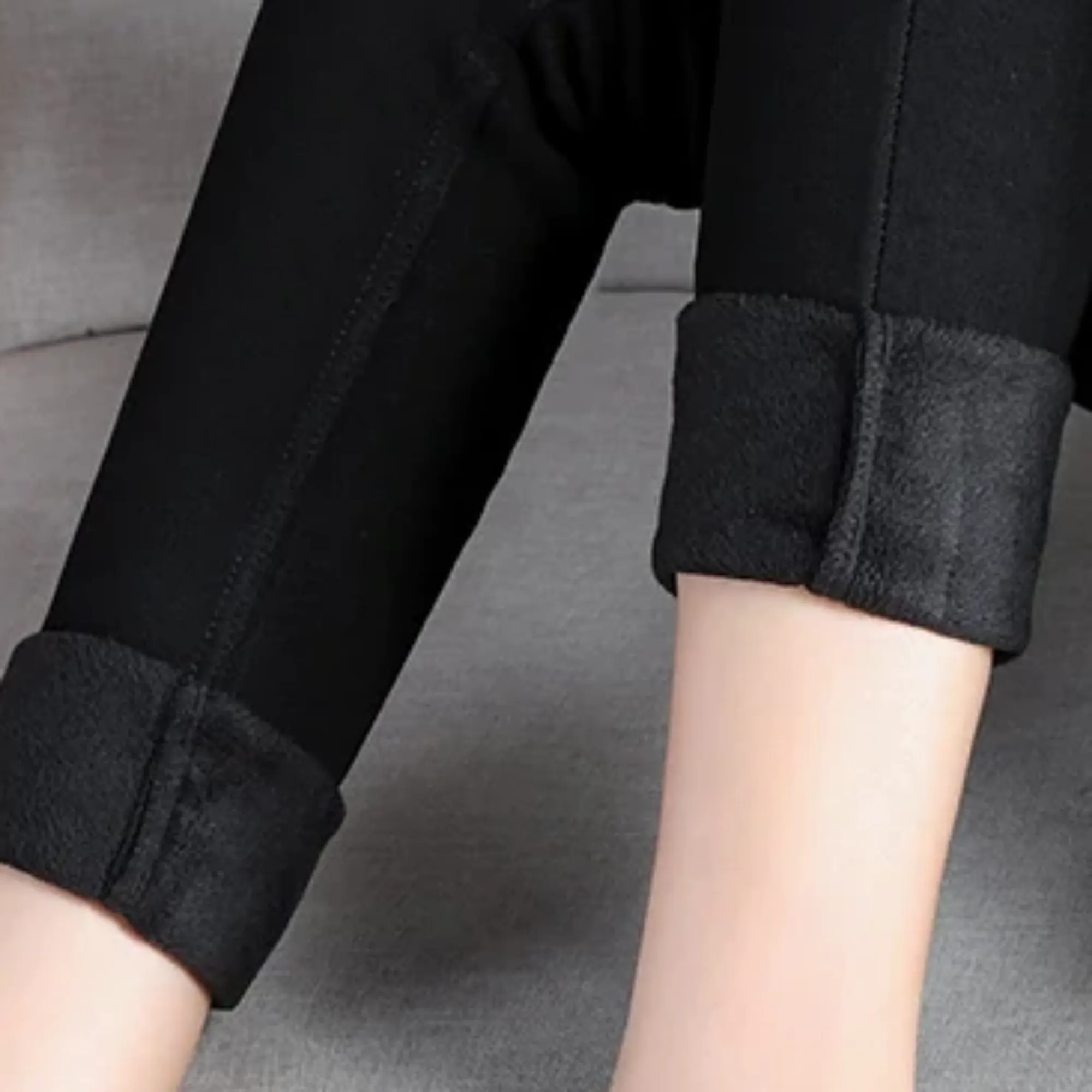 Women's Winter Casual High-Waist Skinny Warm Leggings