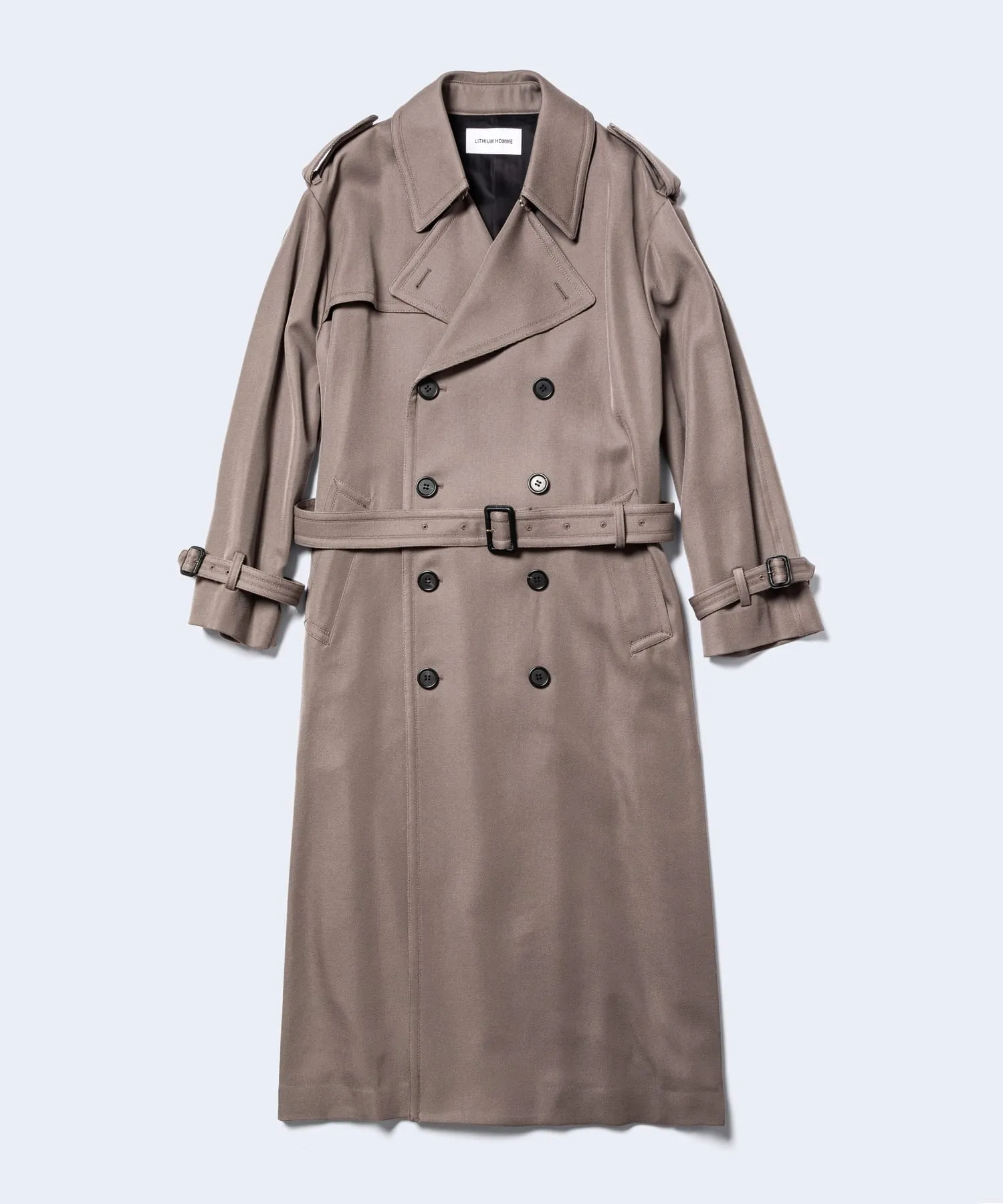 WOOL GABARDINE OVERSIZED MAXI TRENCH COAT [2024A/W]